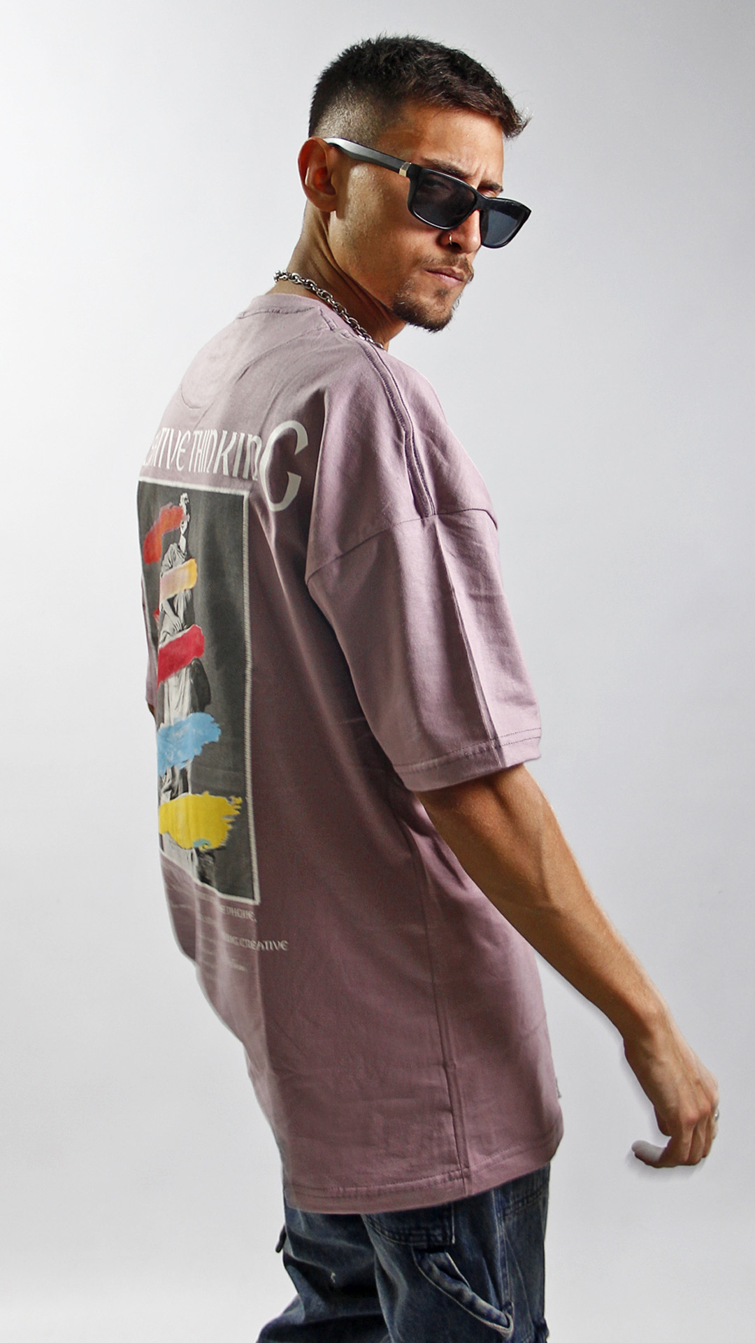 Pintura-rosa-3.jpg REMERA DE HOMBRE ART-PAINT - Imagen 1